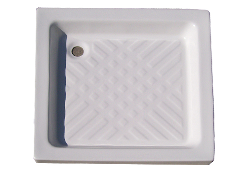 GRP SHOWER TRAY- WHITE Size: 73X73